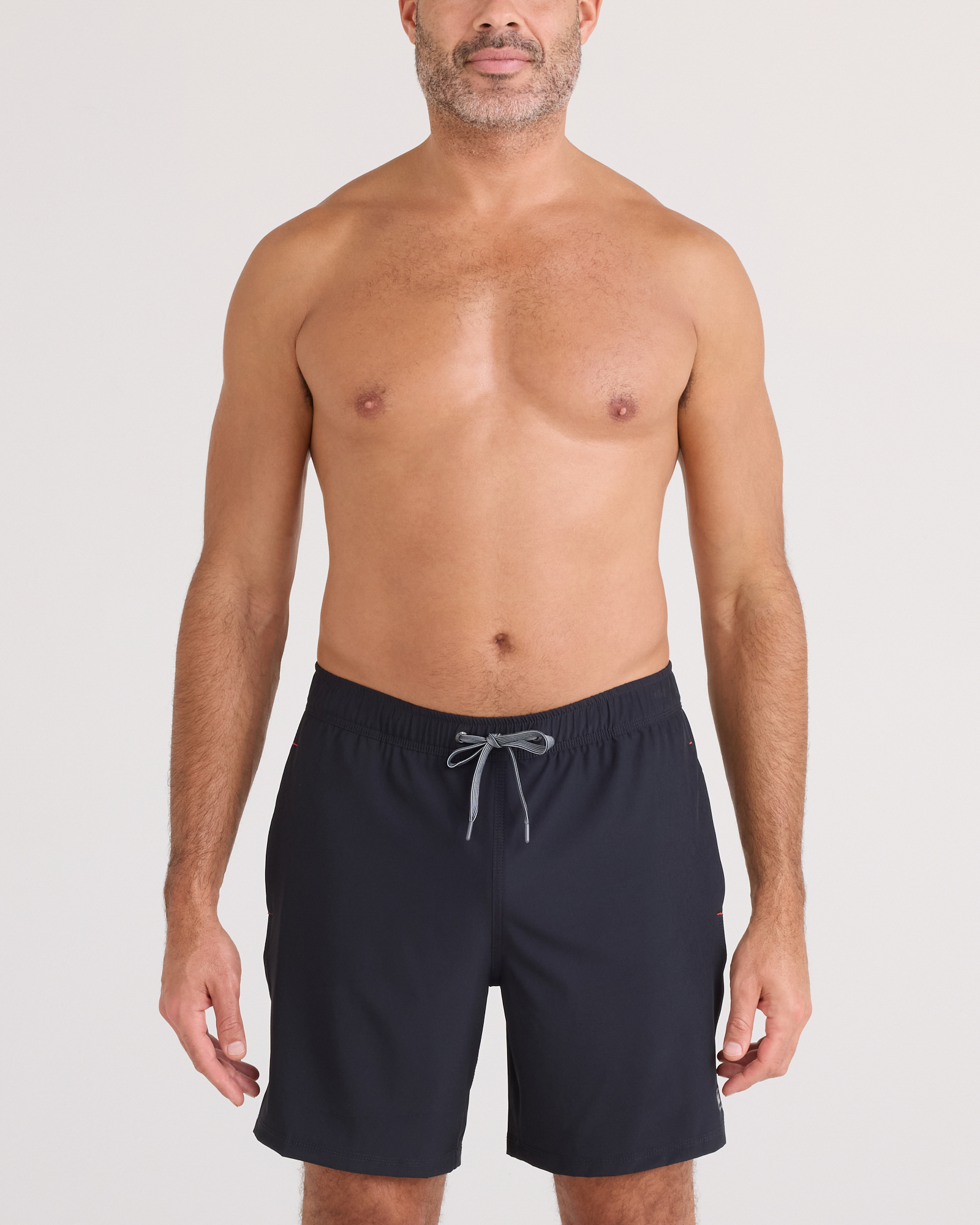 Front - Model wearing Oh Buoy 2N1 Volley 7" in Black