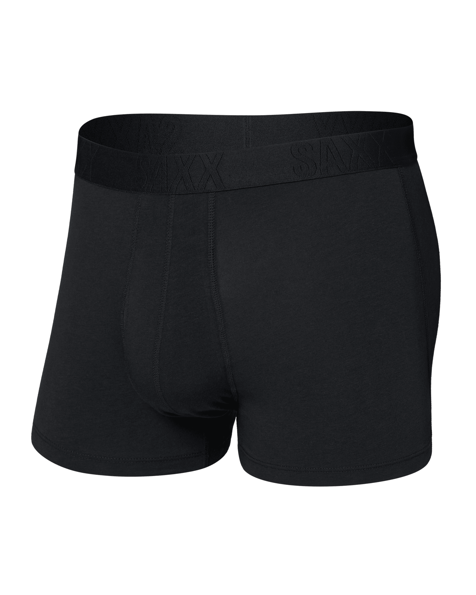 Front of DropTemp Cooling Cotton Trunk Fly in Black