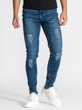 jeans / Dark Blue Core Destroyed Jeans