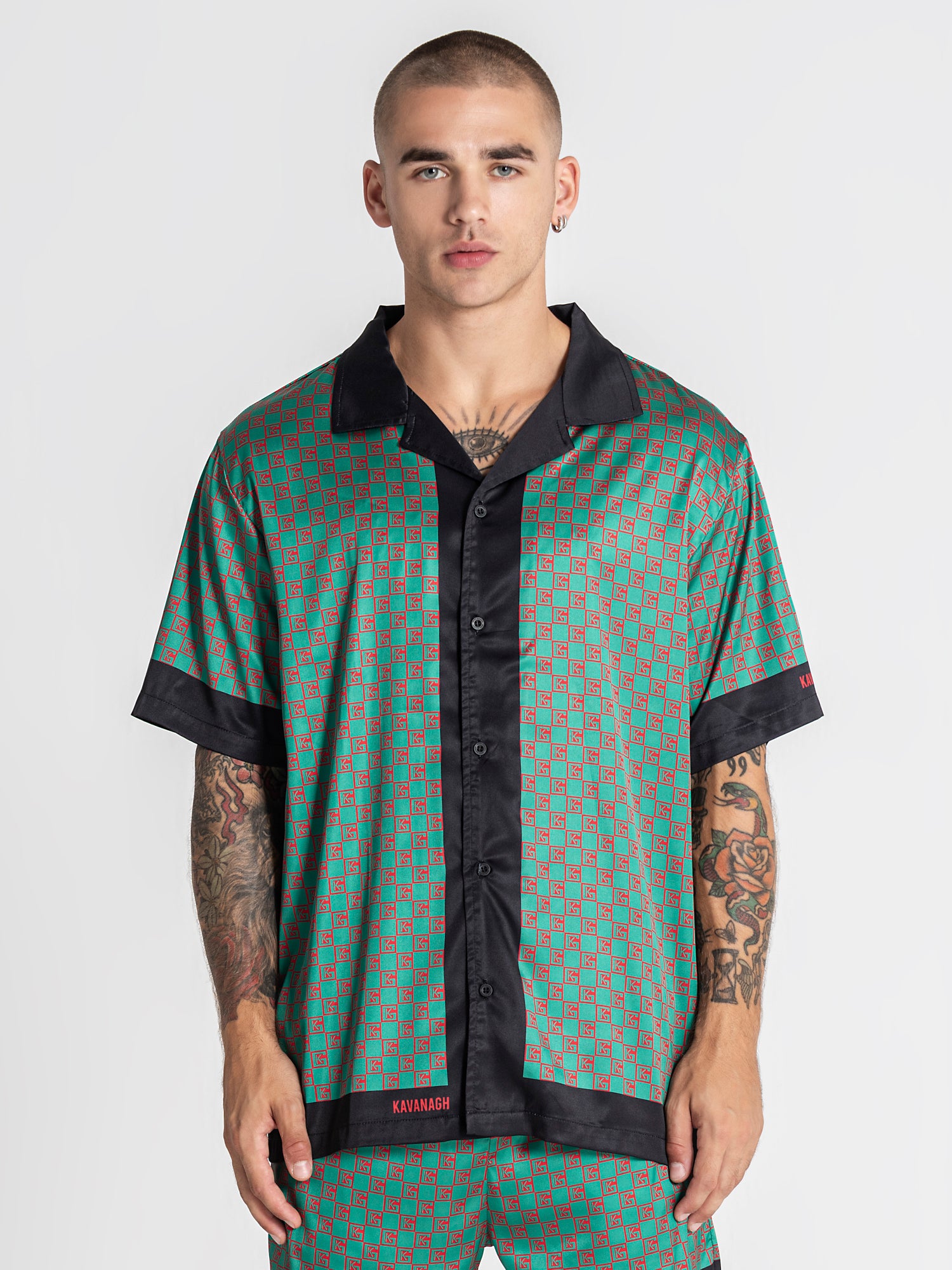 Green GK Mania Satin Shirt