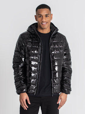 jackets / Black Loop Hoodie Jacket