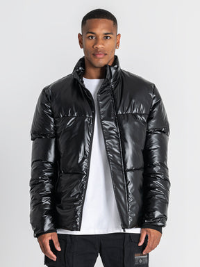 puffers / Black Statement Puffer Jacket