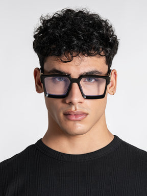 sunglasses / Black Clean Square Sunglasses