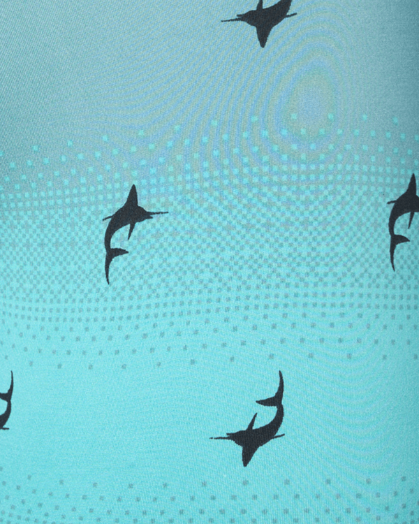 Swatch of Sailfish Ombre-Turquoise