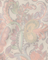 Decorative wallpaper with floral and vine patterns in pastel colors on a light background