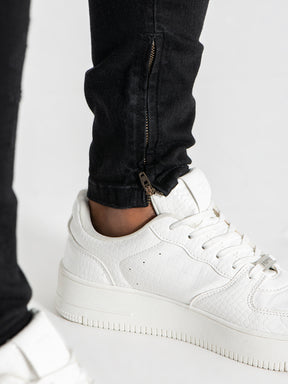 jeans / Black Zipper Jeans