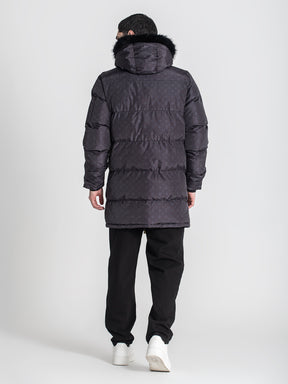 overcoats / Black Logomania Coat