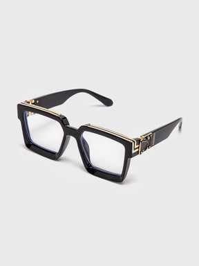 sunglasses / Black Clean Square Sunglasses