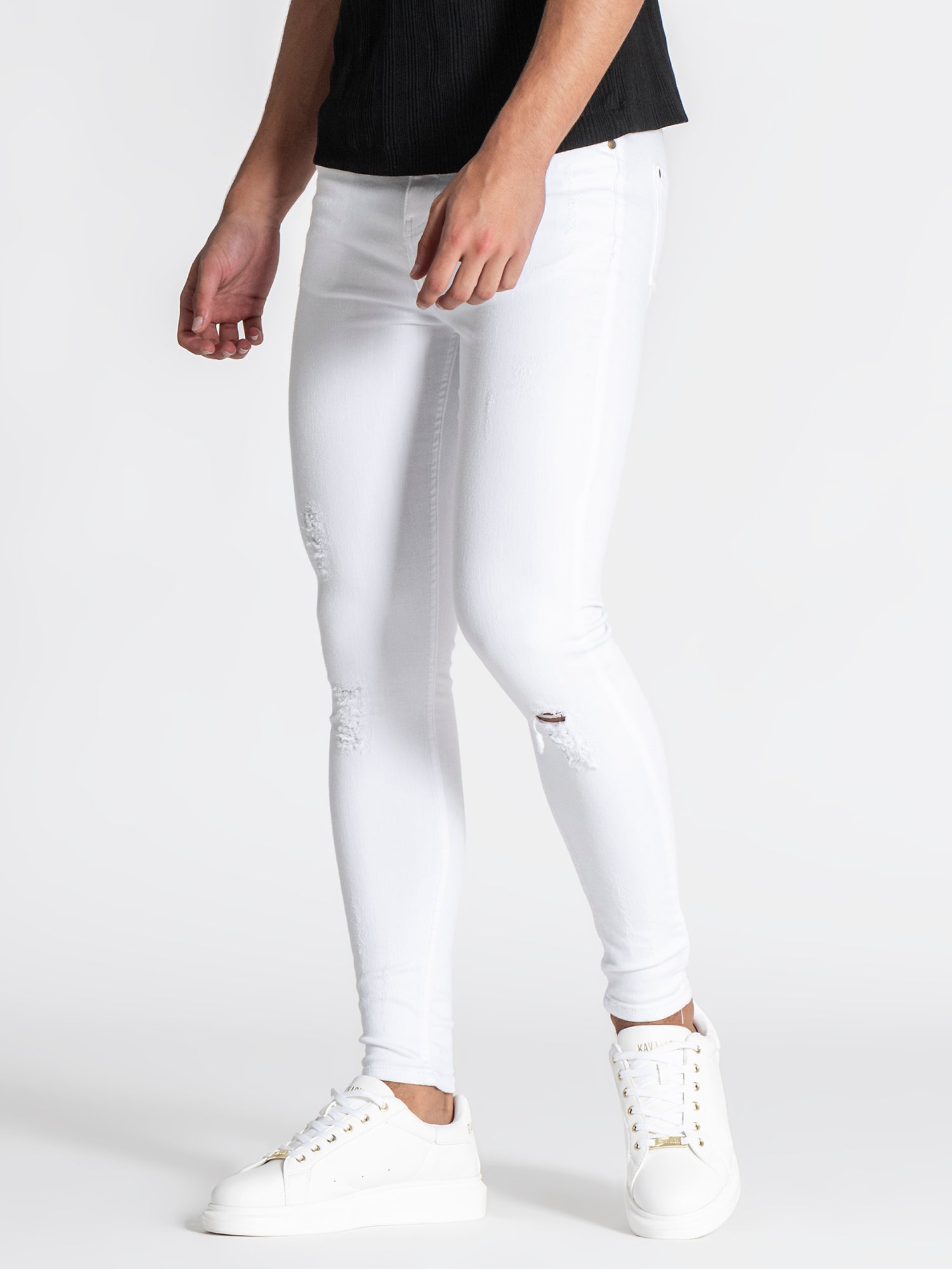 jeans / White Core Destroyed Jeans