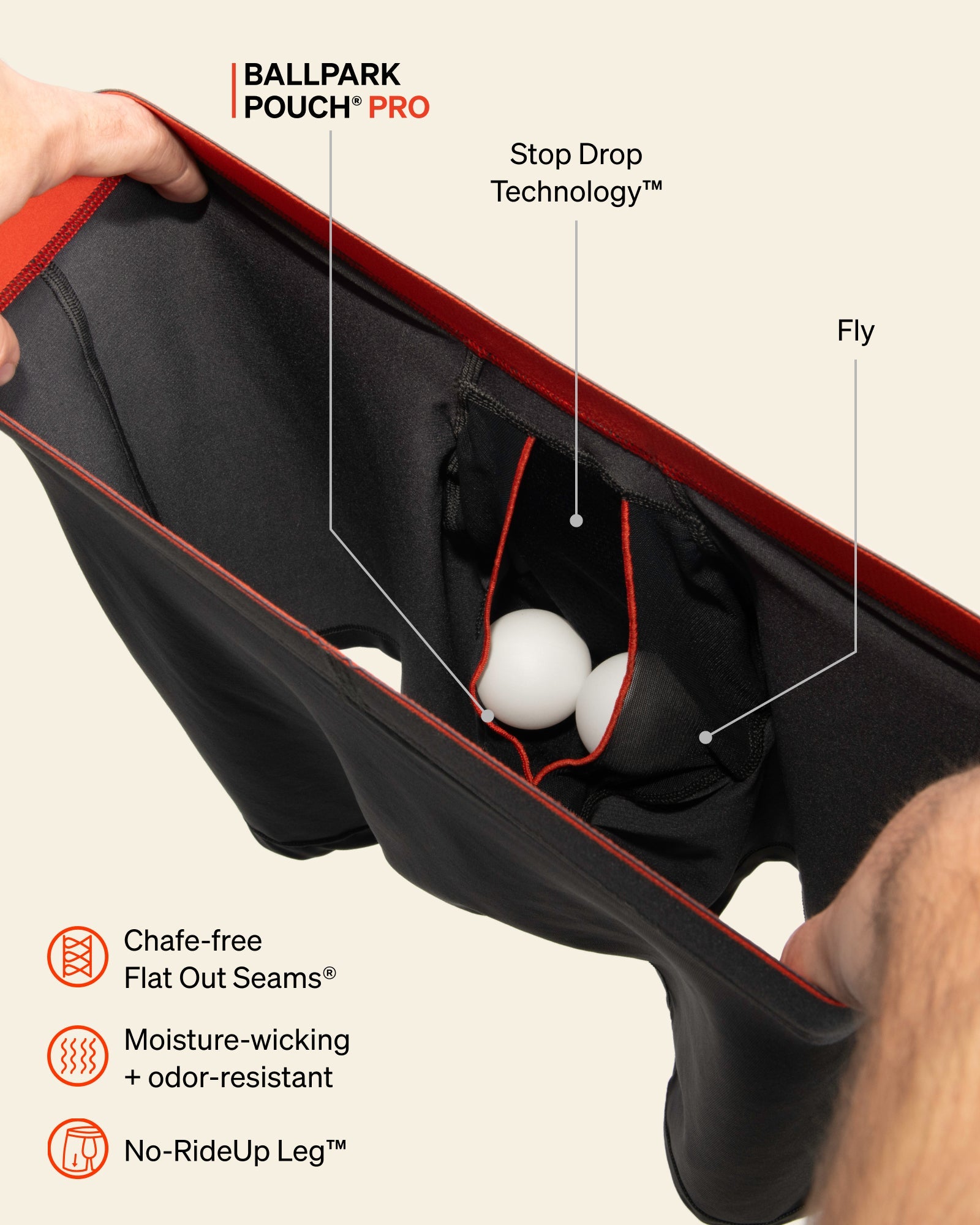 SAXX Underwear Multi-Sport Mesh Long Boxer Brief BallPark Pouch technology graphic