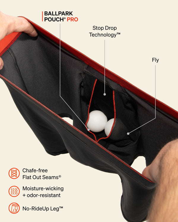 SAXX Underwear Multi-Sport Mesh Long Boxer Brief BallPark Pouch technology graphic