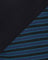 Close-up of black and blue striped fabric