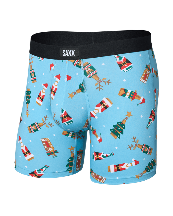 Front of Daytripper Comfort Stretch Boxer Brief in Cheers To Beers-Blue Tide