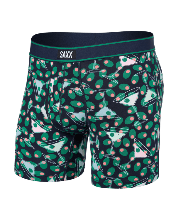 Front of  Daytripper Comfort Stretch Boxer Brief Fly in Martini-Maritime