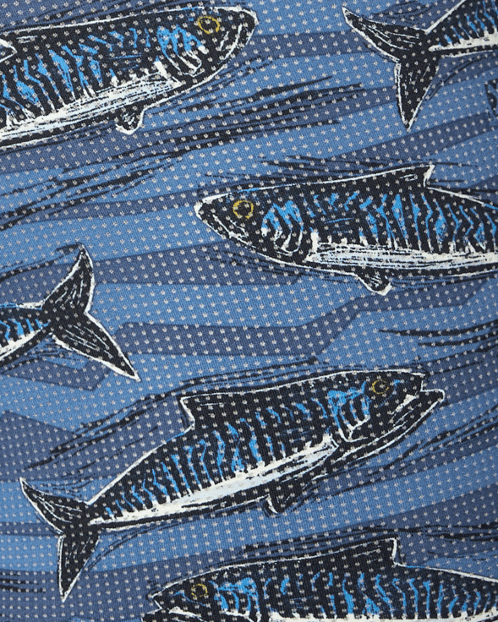 Swatch of Holy Mackrel-Washed Indigo