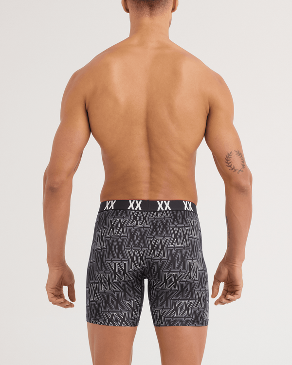 Back - Model wearing Multi-Sport Mesh Boxer Brief 2 Pack in XXcellence/Black