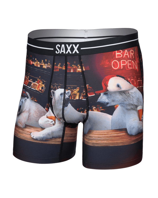 Front of  Volt Breathable Mesh Boxer Brief in Da Bears-Multi