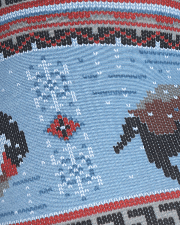 Swatch of Fluffalo-Washed Blue