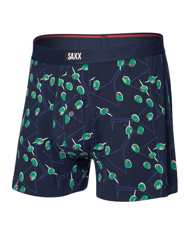 Front of  Snooze Sleep Boxer Short in Olive You-Maritime