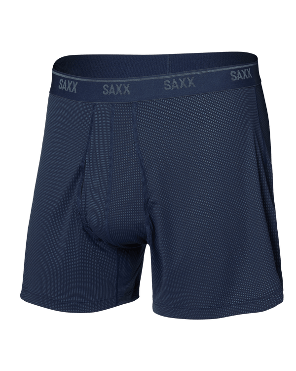 Front of  Quest Quick-Dry Mesh Boxer Short Fly in Maritime