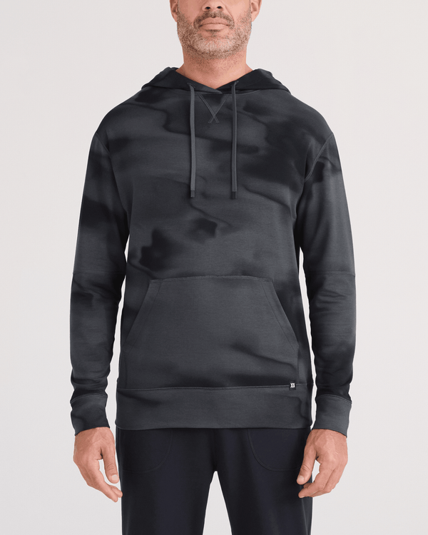 Front - Model wearing  3Six Five Hoodie in Vapor