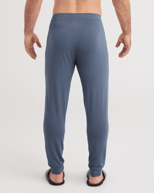 Back - Model wearing Snooze Pants in Folkstone