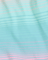 Close-up of a fabric with blue and pink striped pattern