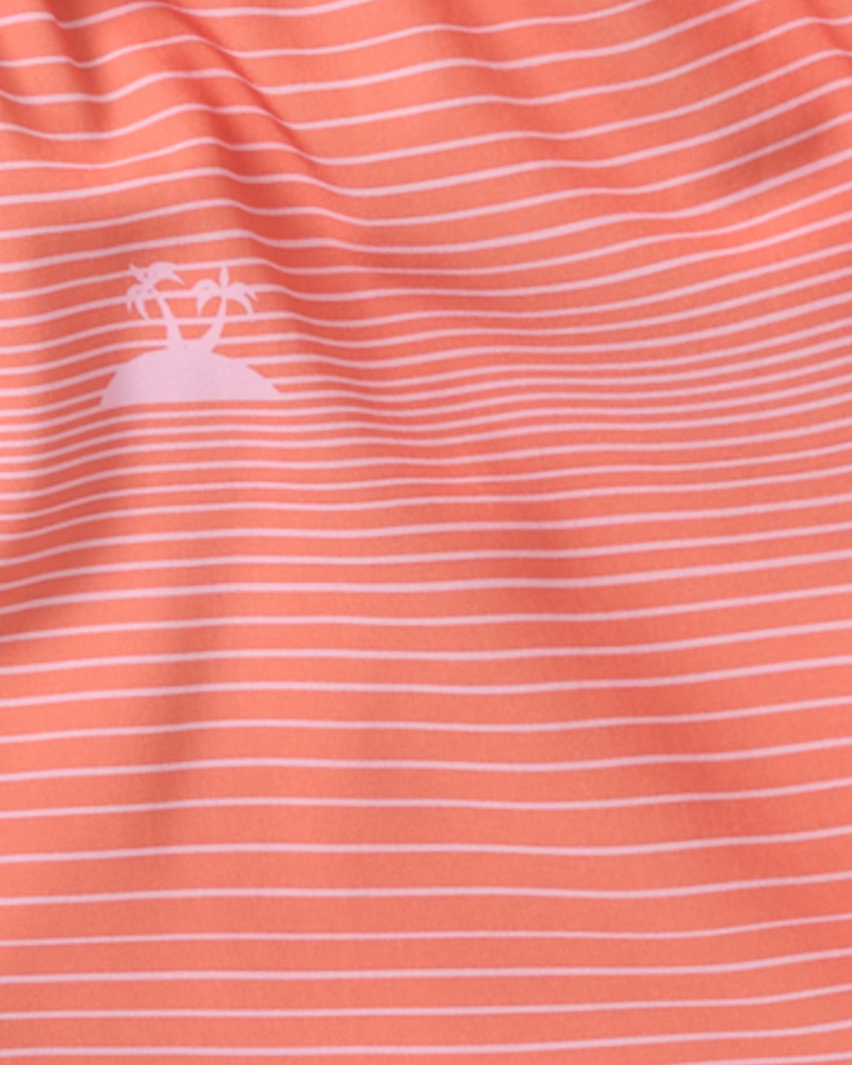 Swatch of Island Stripe-Canteloupe