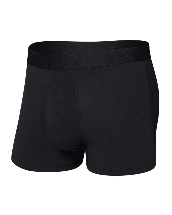 Front of  DropTemp Cooling Cotton Trunk Fly in Black
