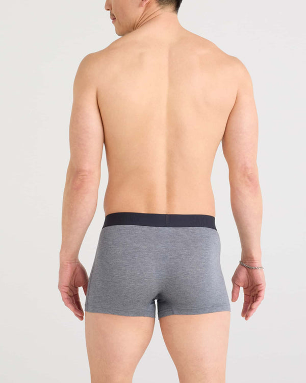 Back - Model wearing Vibe Xtra Trunk Fly Dark Grey Heather