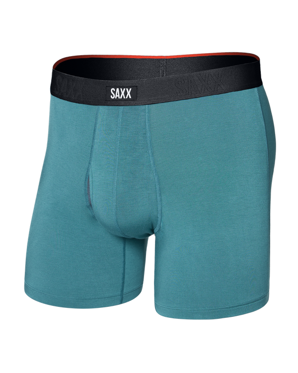 Front of  Vibe Xtra Soft Comfort Boxer Brief Fly in Seascape